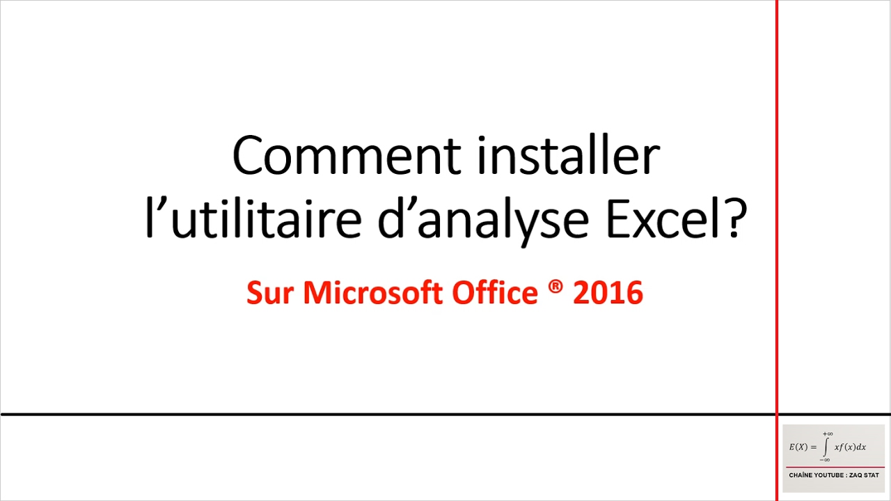 how_to1|installer l'utilitaire d'analyse | how to install analysis toolpak