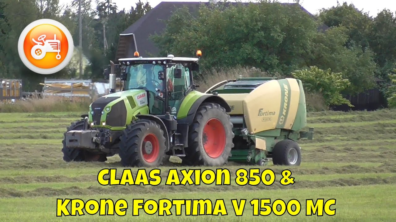 Baling 2019 | Claas Axion 850 & Krone Fortima V1500 MC