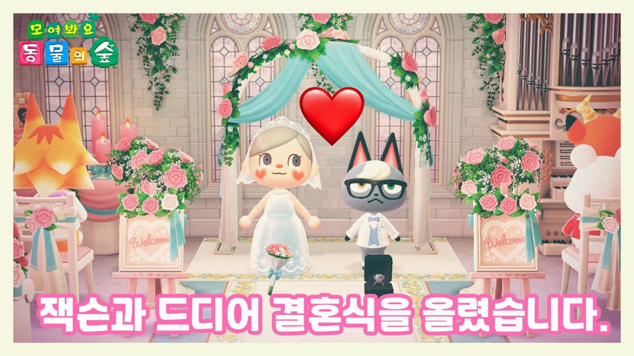 [모동숲] eng) 결혼식 시리즈 1편! 잭슨의 심쿵 프로포즈..! 💍 그리고 우리들의 결혼식 /eng sub) ACNH Finally Raymond propsed me!!!