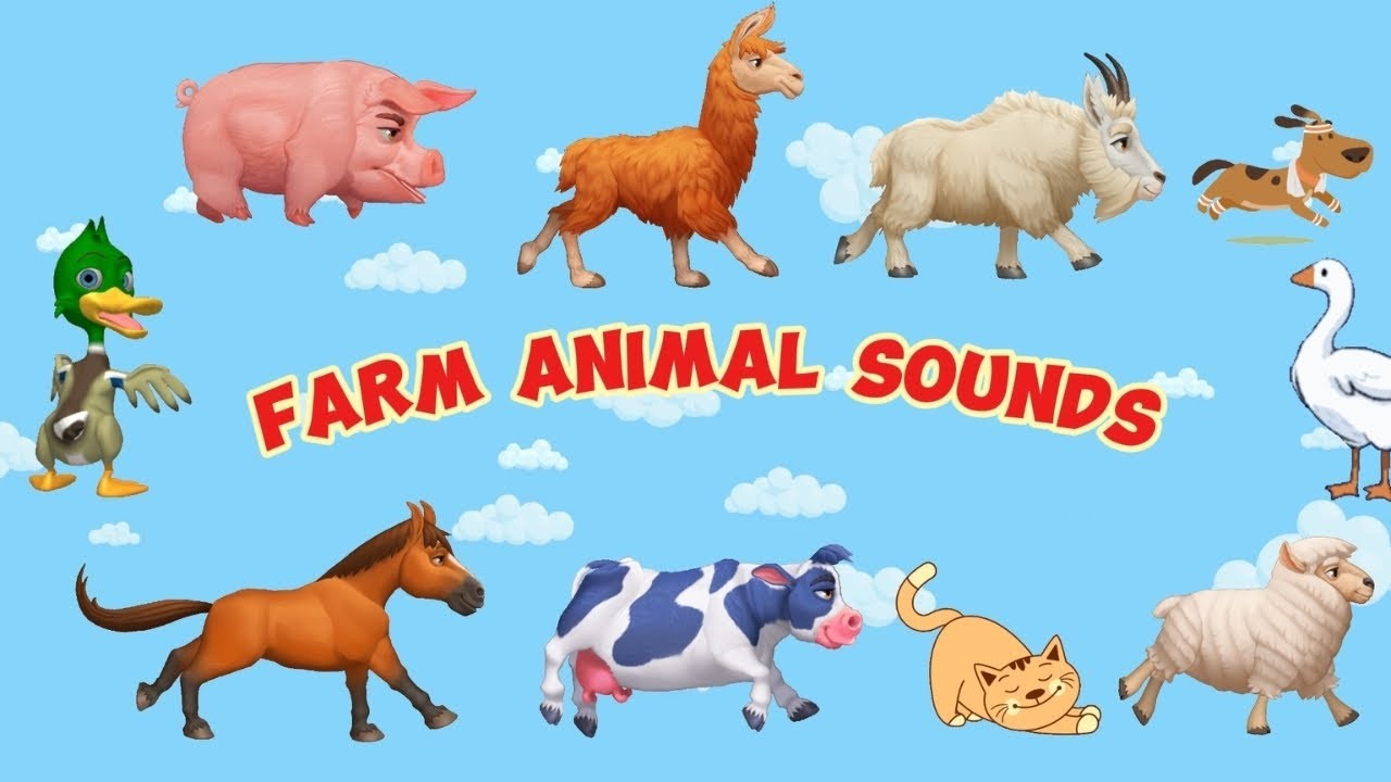 Animal Sounds Song for Kids | Safari & Farm Animals ABC Learning Video for Toddlers