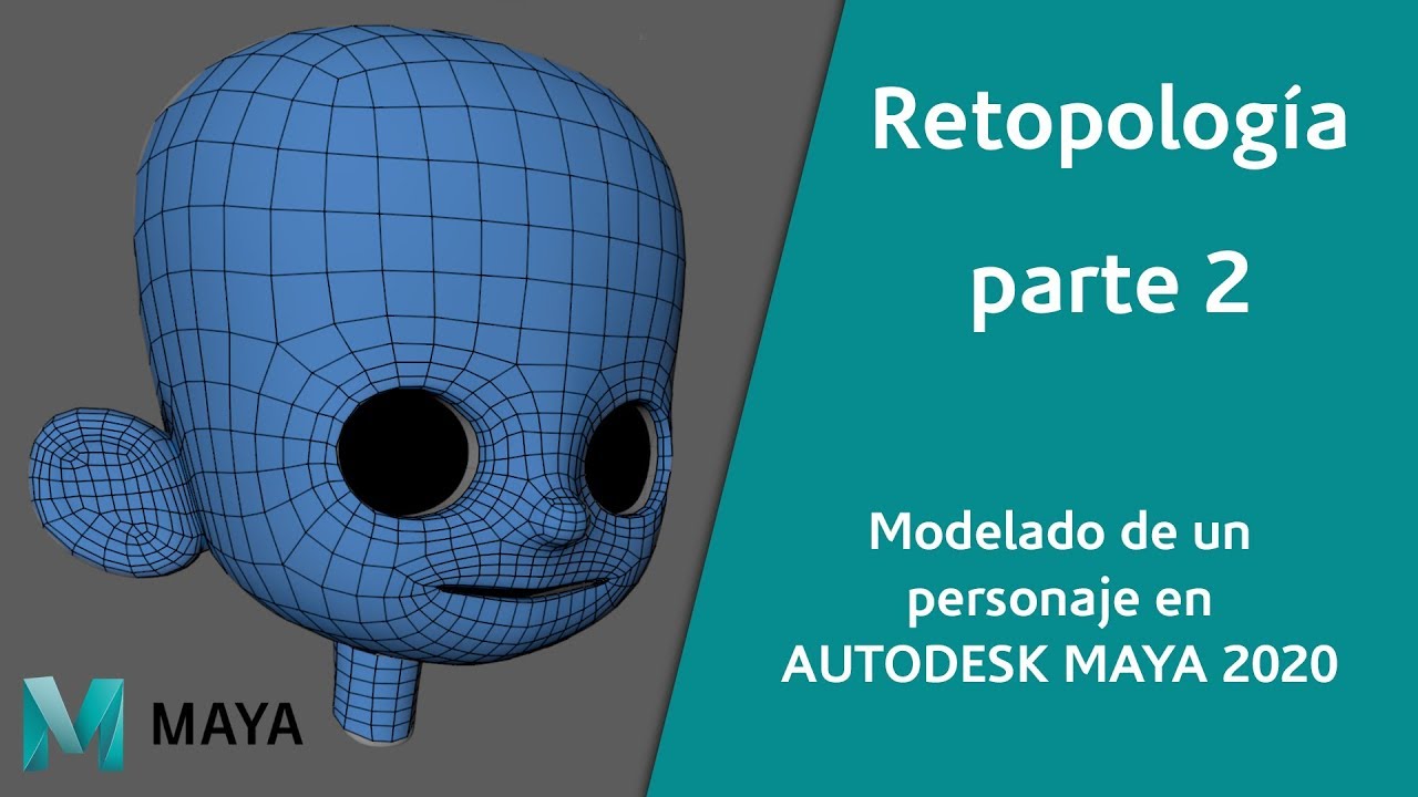 17- Modelado de un personaje en MAYA 2020 / Retopología parte 2 #YoMeQuedoEnCasa