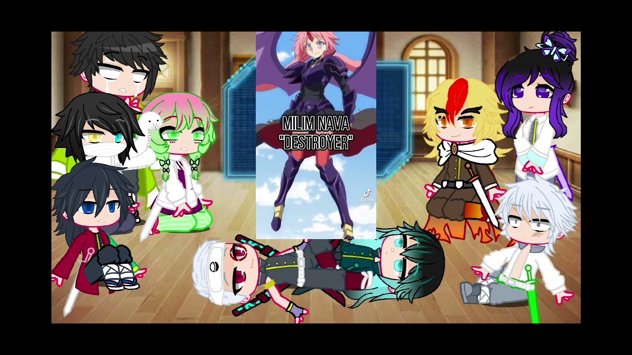 💐 || Hashiras react to Rimuru tempest || •《SashaMin》• || Tensei shitara slime datta ken || 💐