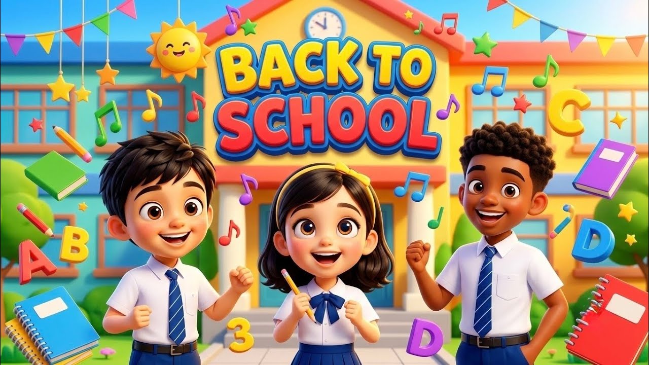 Back to School! 🎒📚 | Fun ESL Song for Kids | English Learning Song