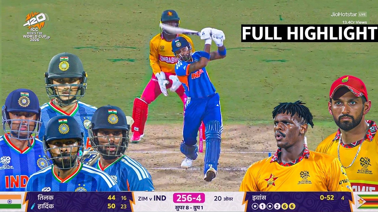 India vs Zimbabwe T20 Worldcup Super 8 2026 Full Highlights | IND vs ZIM T20 WC Full Highlights