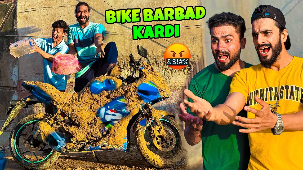MUNNE OR KHIZER NE MERI BIKE TABAH KARDI 🤬 | MISHKAT KHAN FICTION VLOG
