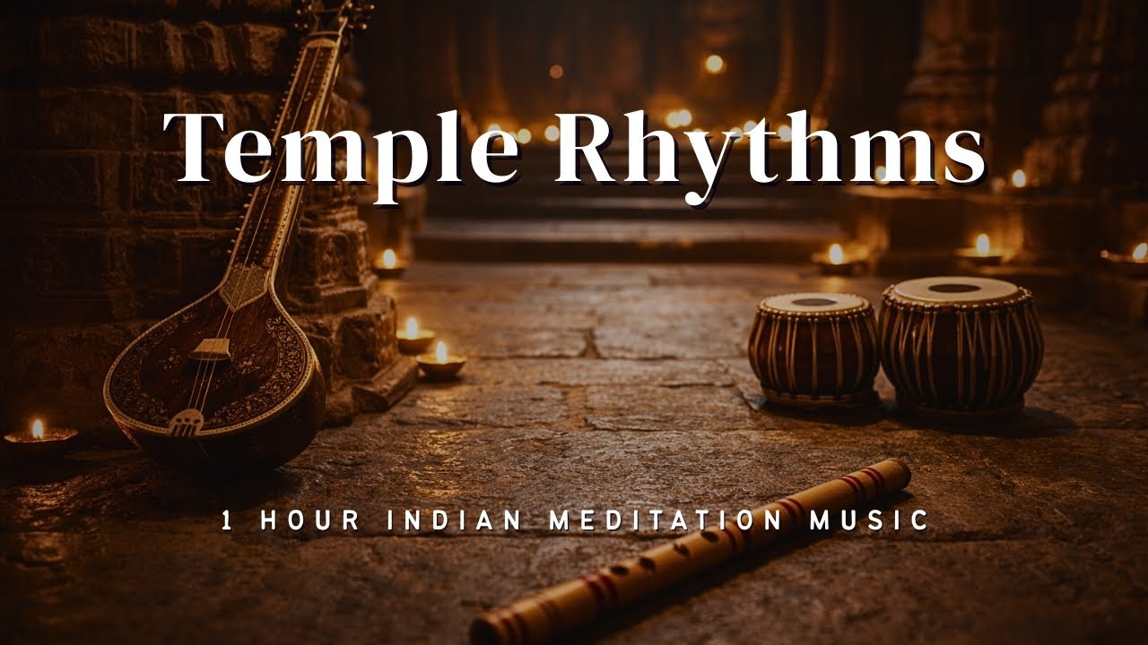 Temple Rhythms – Tabla, Flute & Sitar Tranquility | 1 Hour Indian Meditation Music | Fusion Music