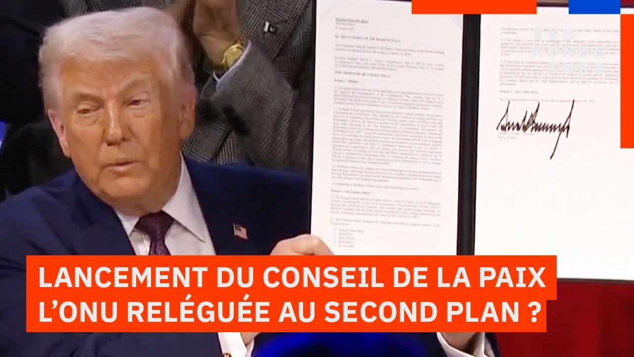 Conseil de la paix : Donald Trump lance officiellement son projet très controversé, sans la France
