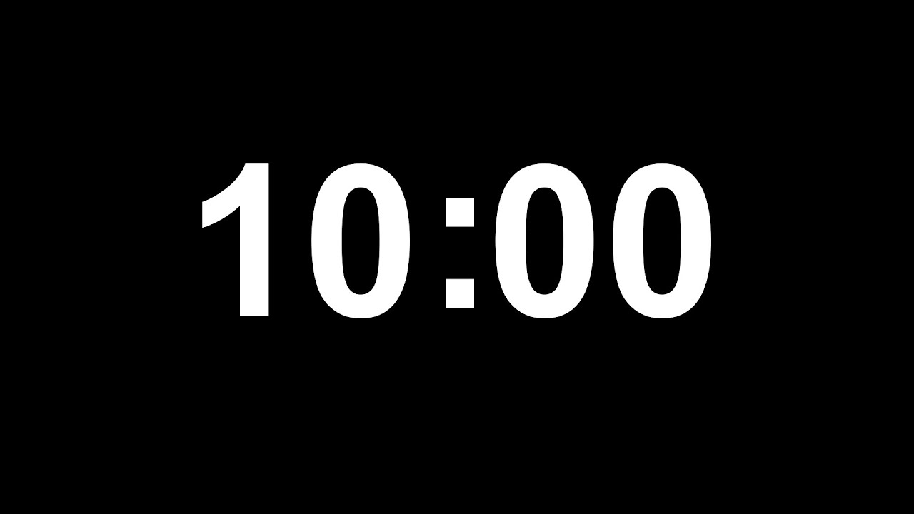 Đồng hồ đếm ngược 10 ph&uacute;t || 10 Minutes Countdown Timer