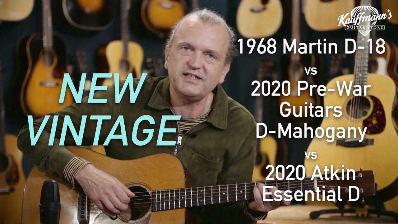 1968 Martin D-18 versus new vintage guitars.