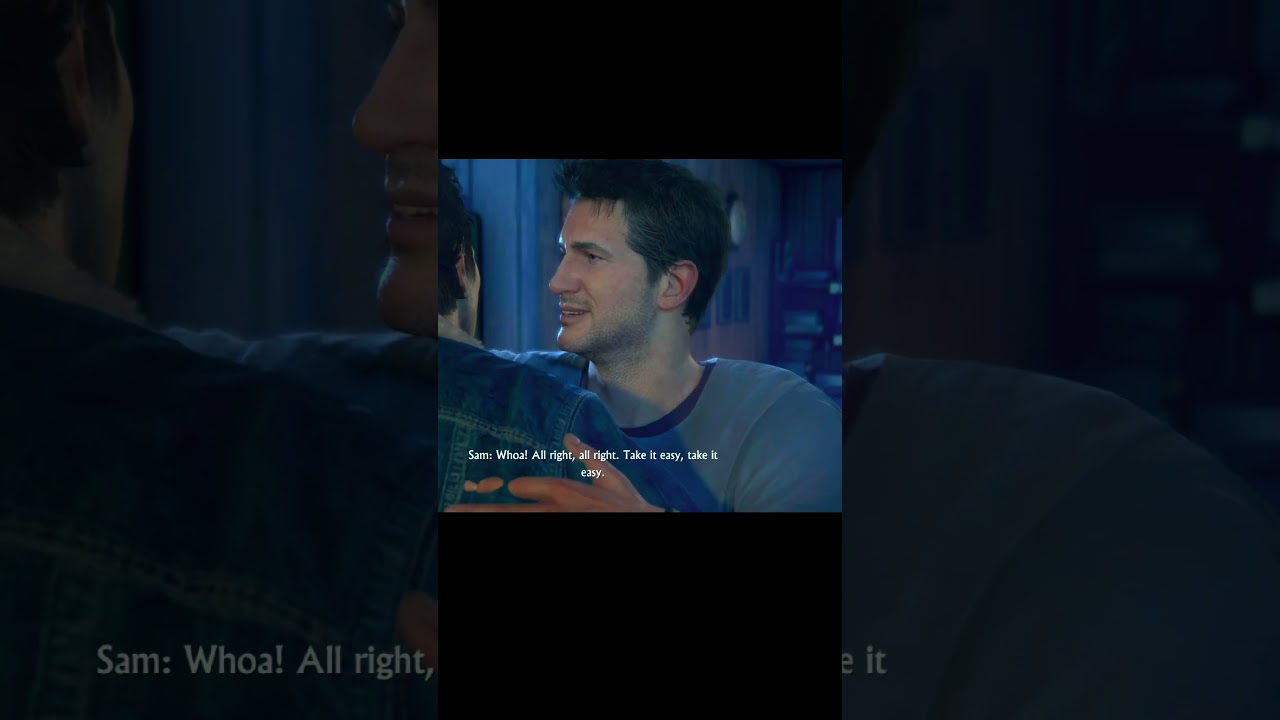 Shocking and joyful moment for Nate #uncharted  #unchartedgameplay #uncharted4remastered