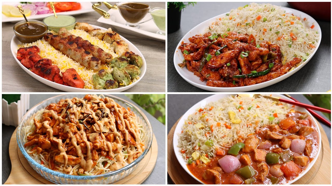 4 Special Platter Recipes / Dawat Special Recipes by (YES I CAN COOK)