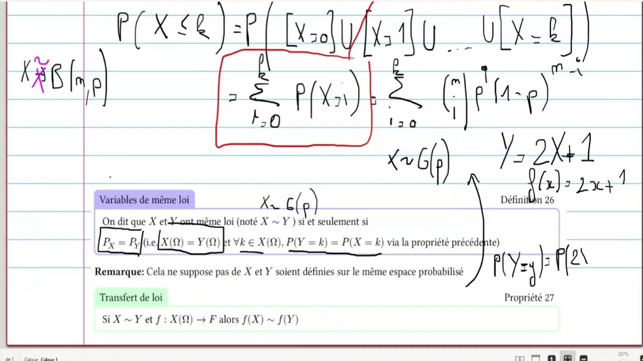 cours du 07/01 8H: cours sur les propriétés des variables aléatoires