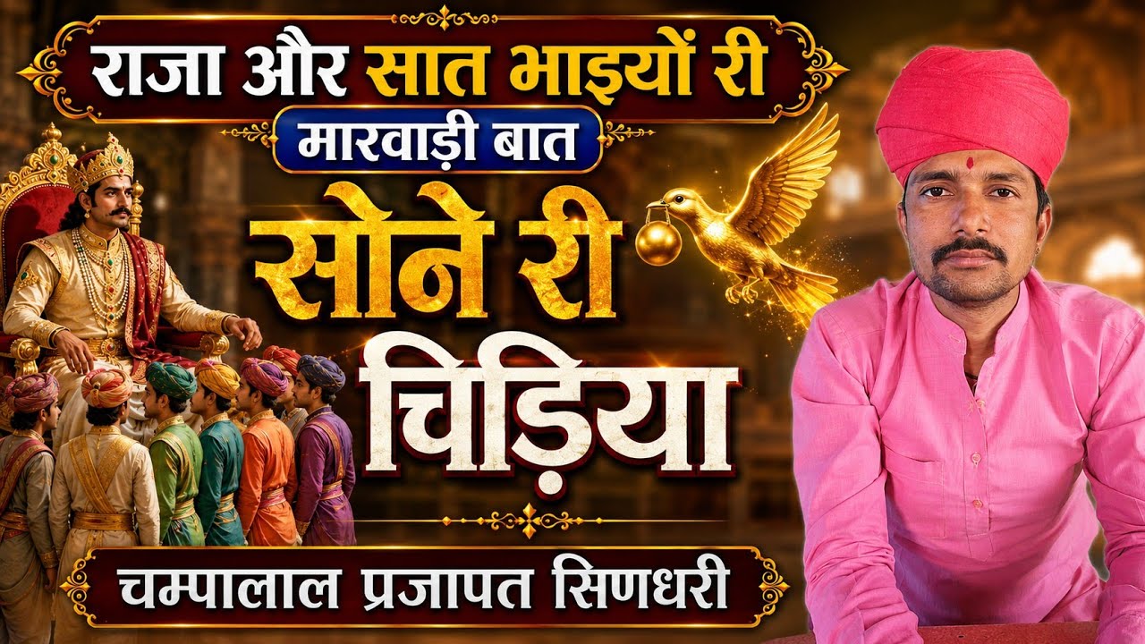 🛑सोने री चिड़िया और सात राजकुमार !! मारवाड़ी बात !! चम्पालाल बामणी सिणधरी !! @SpgMarwadi