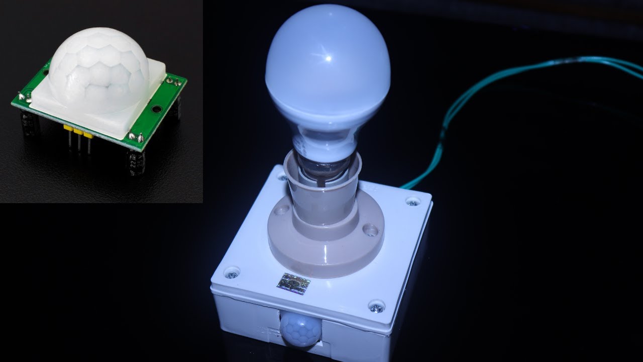 Motion sensor light PIR sensor without microcontroller