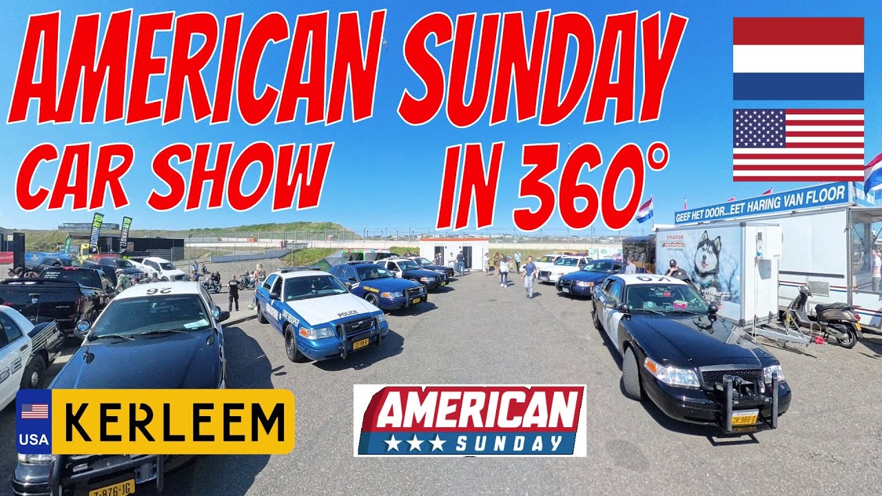 American Car Sunday 2025 🇺🇸 | Massive Muscle Car Show in 360° at Zandvoort! [No Commentary]
