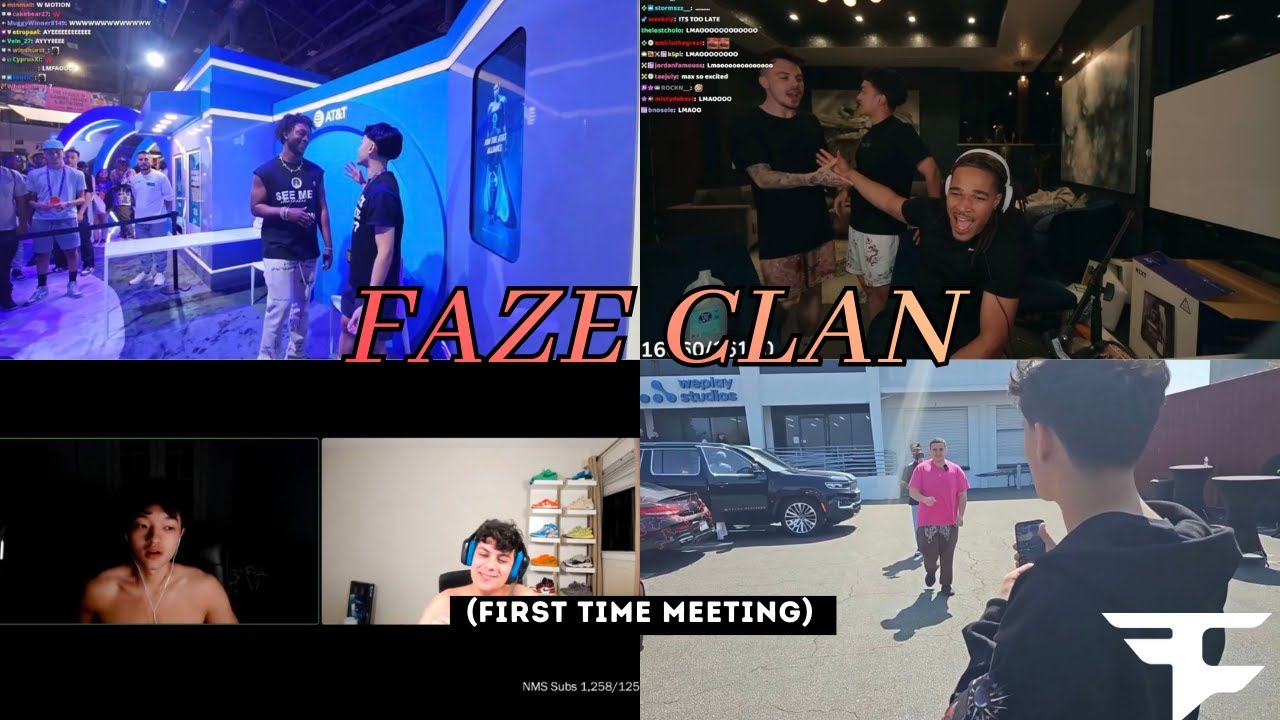 Faze Clan Meeting for the first time... (on camera)