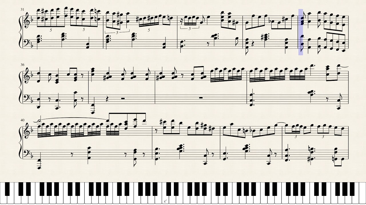 The Crave (Legend of 1900 Arrangement) Piano Sheet Music