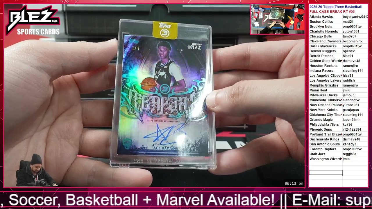 2025 26 Topps Three Basketball FULL CASE RT #03