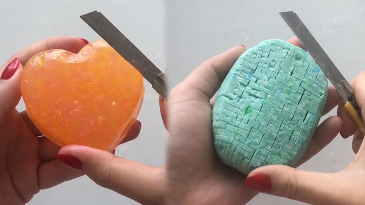 1 HOUR Soap Carving Cutting Compilation (No Talking) Relaxing ASMR Sleep Trigger