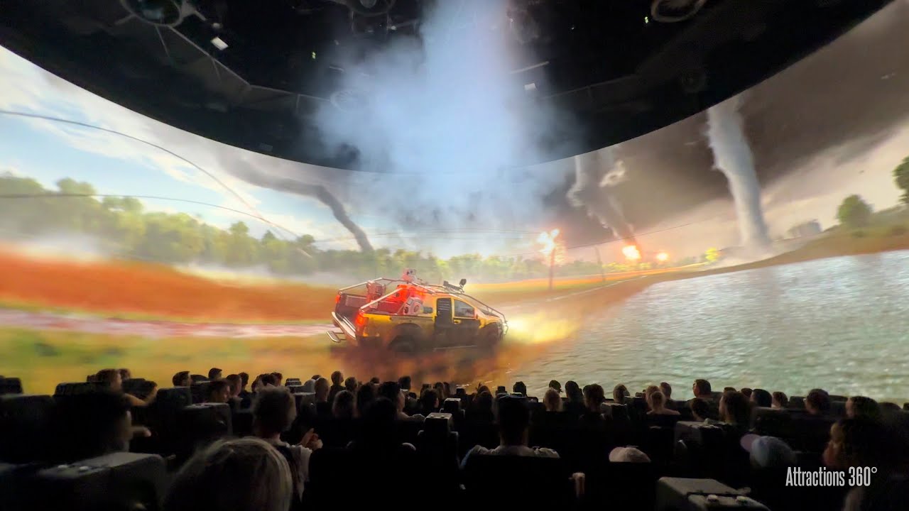 TORNADO Ride | INSANE 360° Ride | You're LITERALLY INSIDE a Tornado! Unique Thrilling Ride