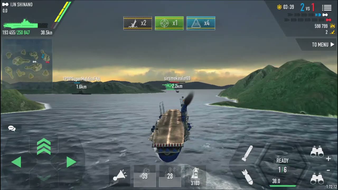 [Battle of warships] Japanese IJN  SHINANO Air torpedo collection ! 4K subscribers special !!