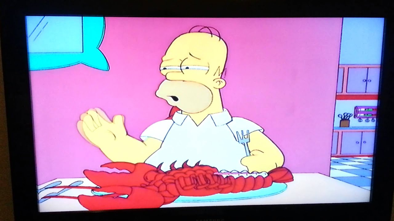 homer kills pinchy by accident and eats him