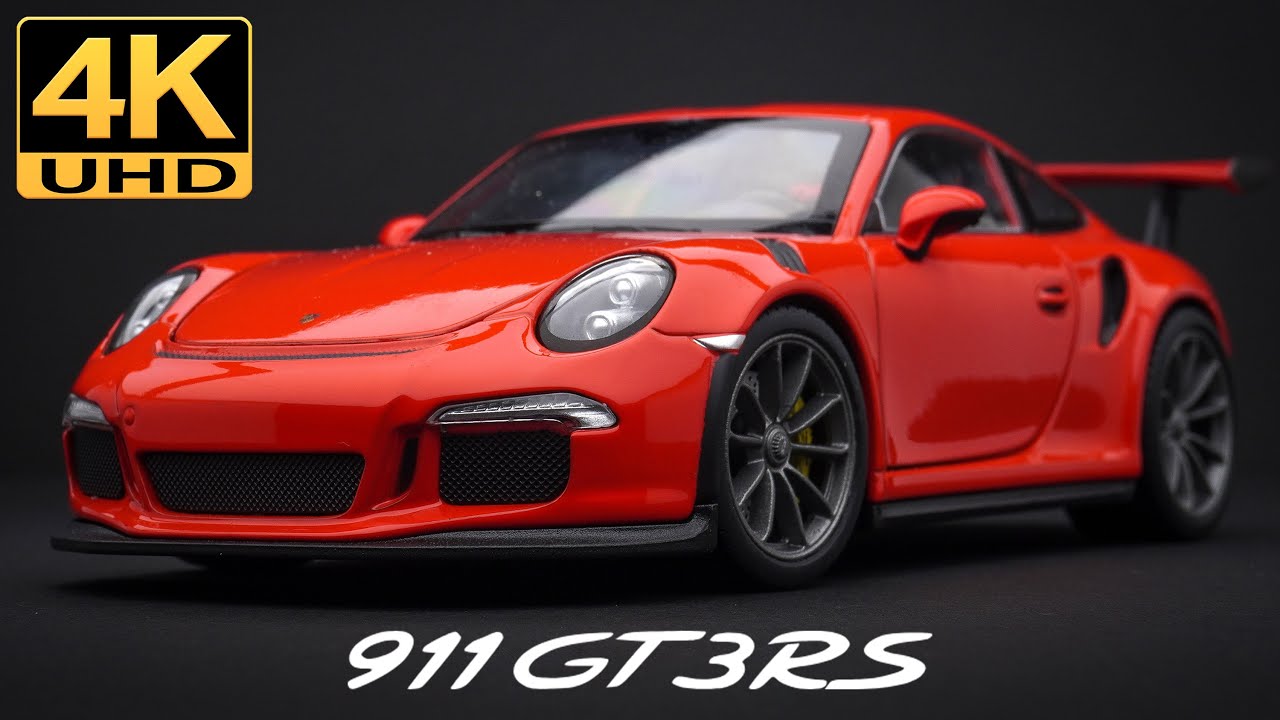 Porsche 911 GT3 RS, 4K UHD - 1/24 Welly