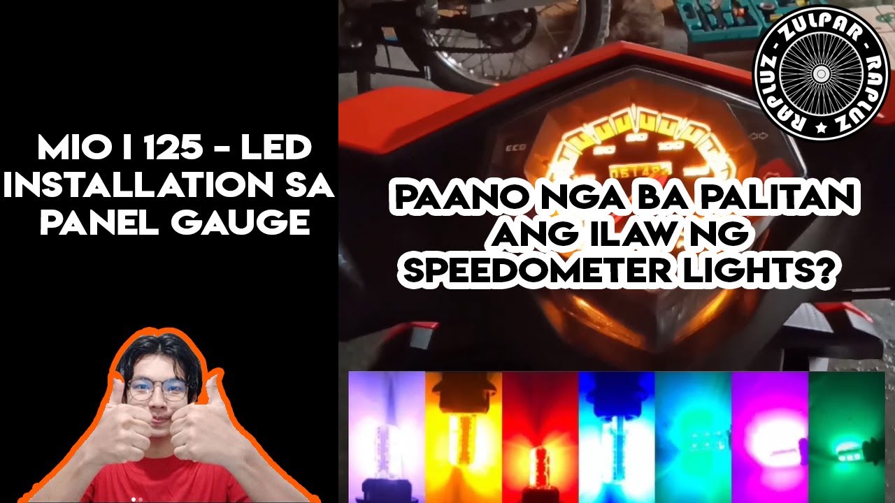 Mio i 125 - LED INSTALLATION SA PANEL GAUGE | PAANO NGA BA PALITAN ANG ILAW NG SPEEDOMETER LIGHTS?