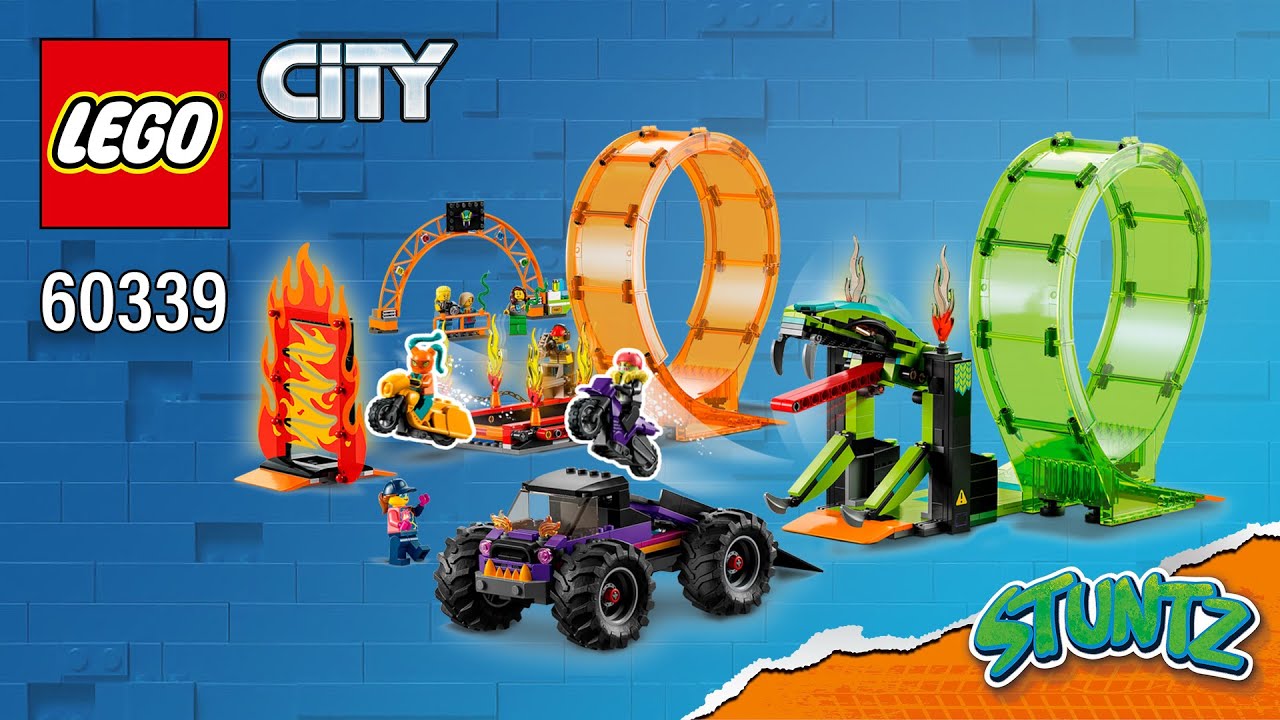 LEGO® City | Double Loop Stunt Arena (60339)[598 pcs] Building Instructions | Top Brick Builder