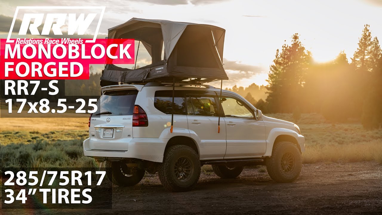 How to fit 34 INCH TIRES on Lexus GX470 / Toyota 4Runner RRW MONOBLOCK FORGED| RR7-S 17x8.5 -25