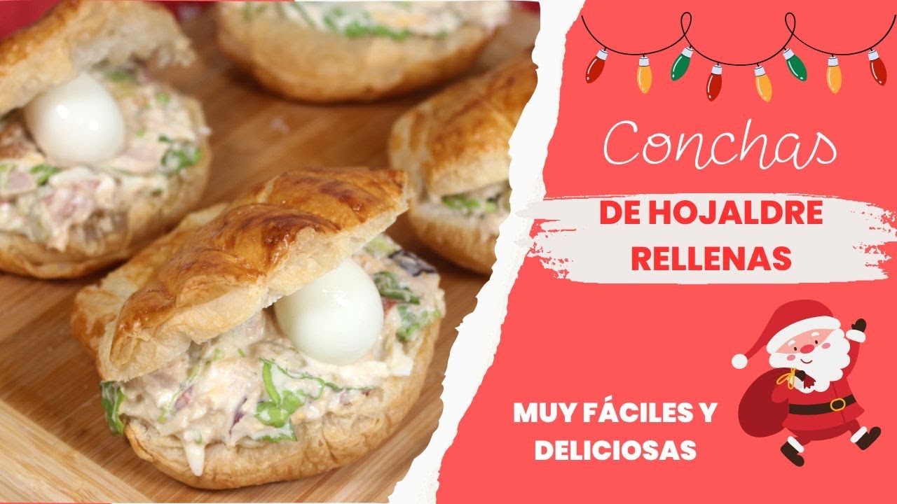 🎄ALUCINARAS con este entrante: Conchas de hojaldre rellenas. Ideal para Navidad 🎄