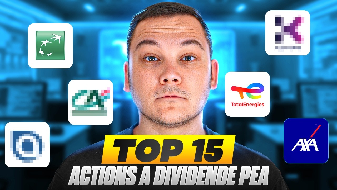 Dividendes 2026 : Mon top 15 des actions pour PEA