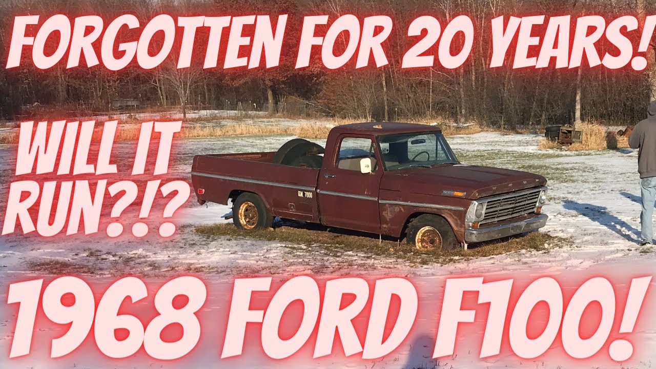 Forgotten for 20 years! 1968 Ford F100! Will It Run?!?