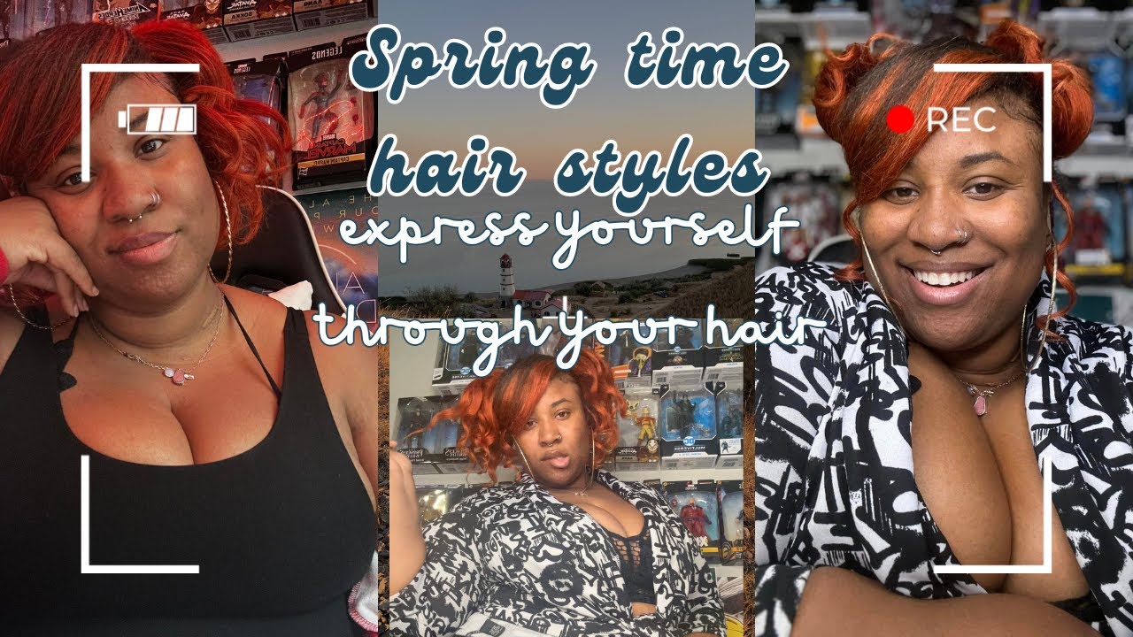 Spring Time Hair Style  anyone can do Pig tails with a swoop.