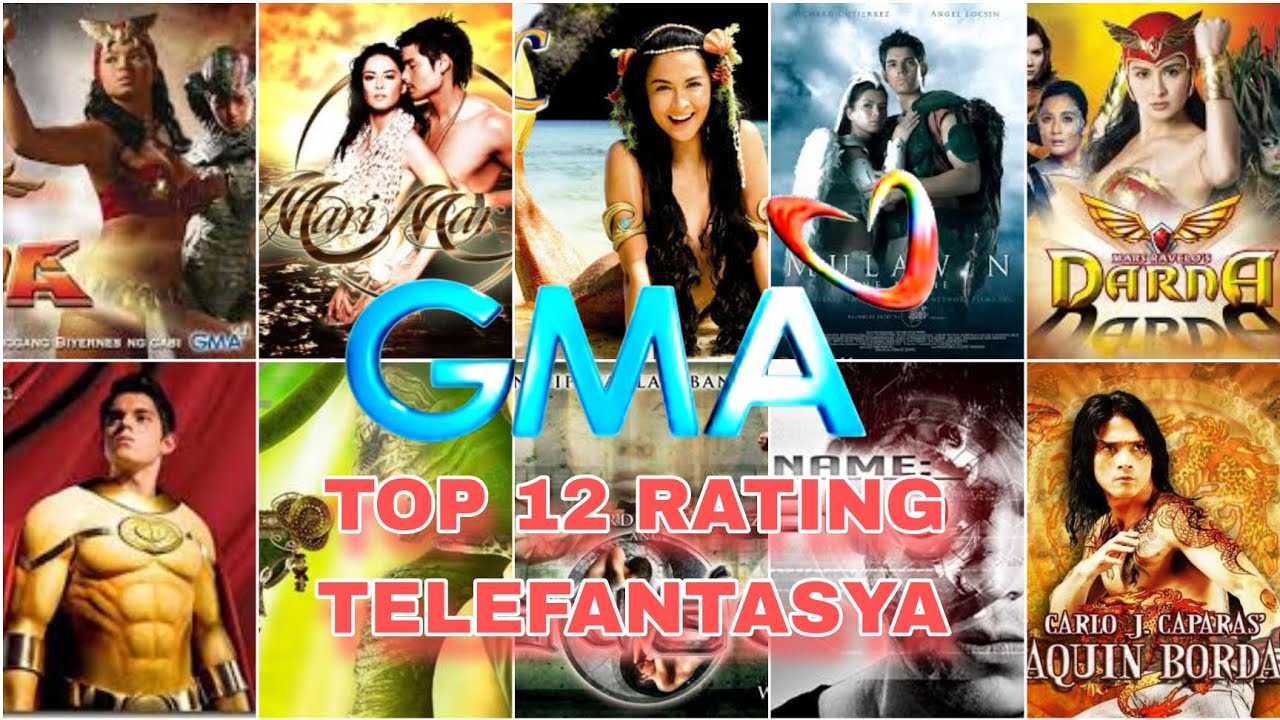 GMA TOP 12  HIGHEST RATINGS TELEFANTASYA #gma #gmatelebabad
