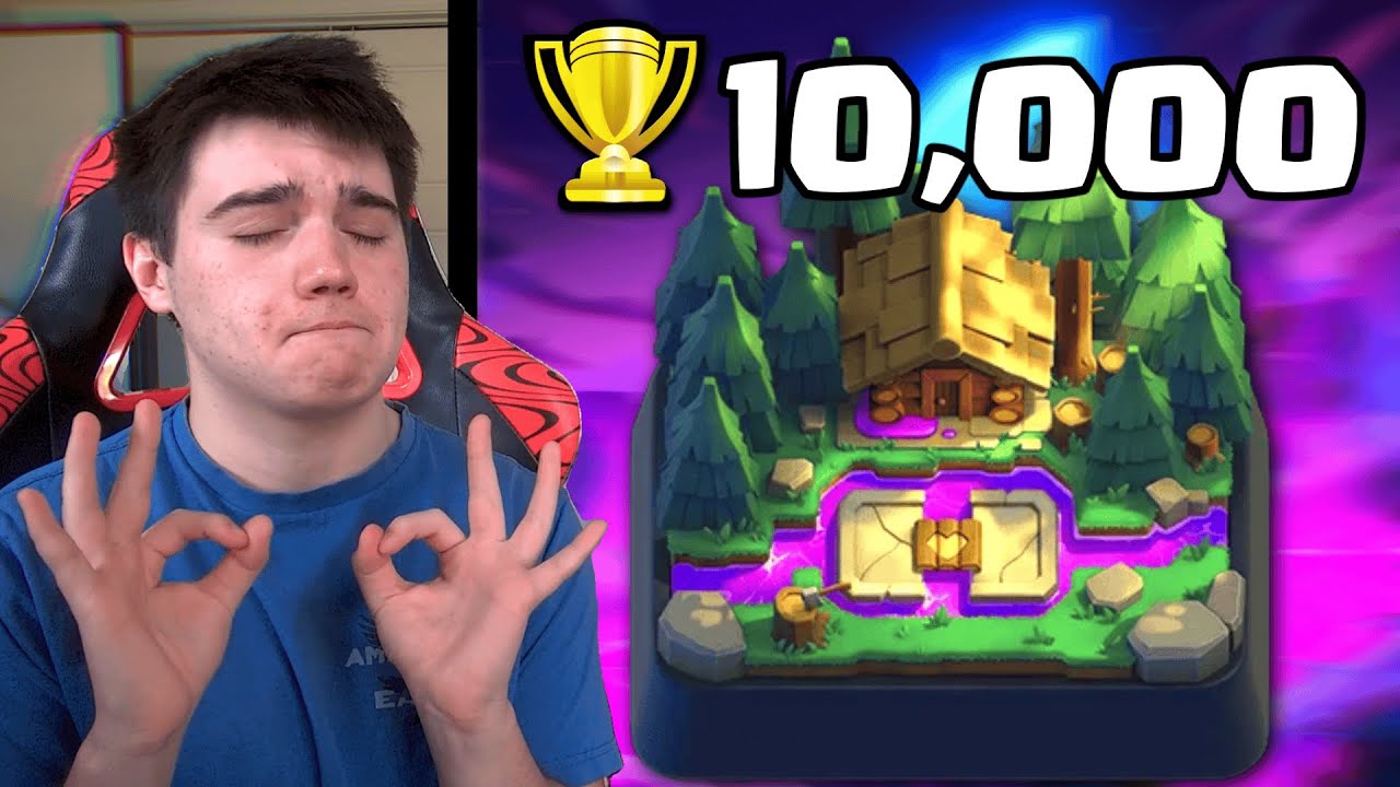 Finally Hitting 10k Trophies in Clash Royale!