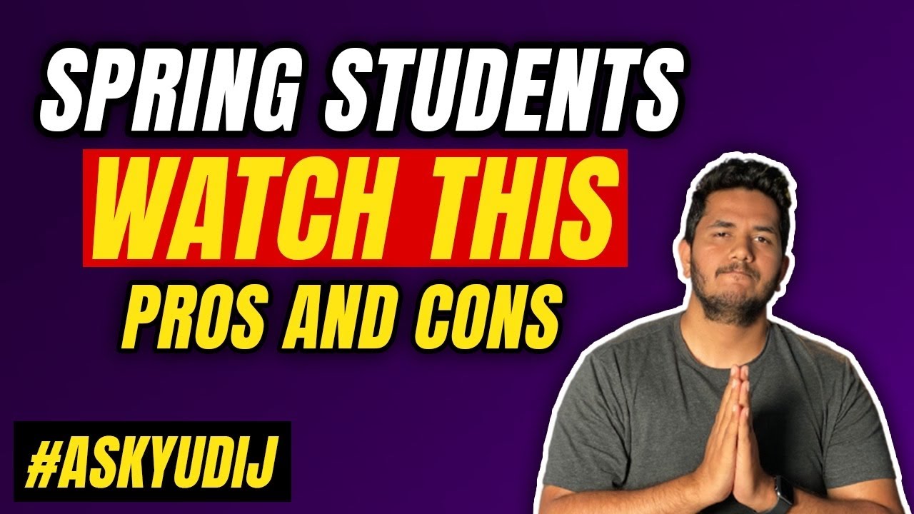 WATCH This Before Coming To USA For Spring Semester! PROS and CONS!