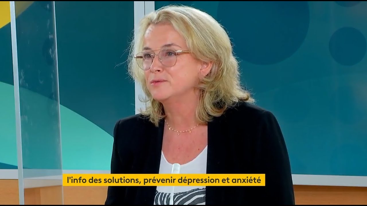 Sandrine Broutin, de l'Œuvre  Falret, dans l'émission L'info des solutions / FranceInfo le 17.10.21.