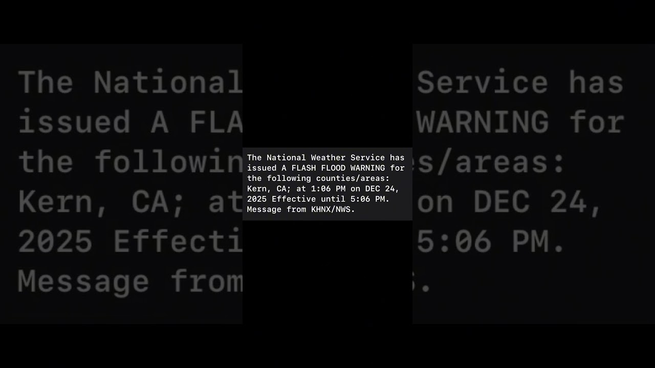 FLASH FLOOD WARNING FOR KREN,CA