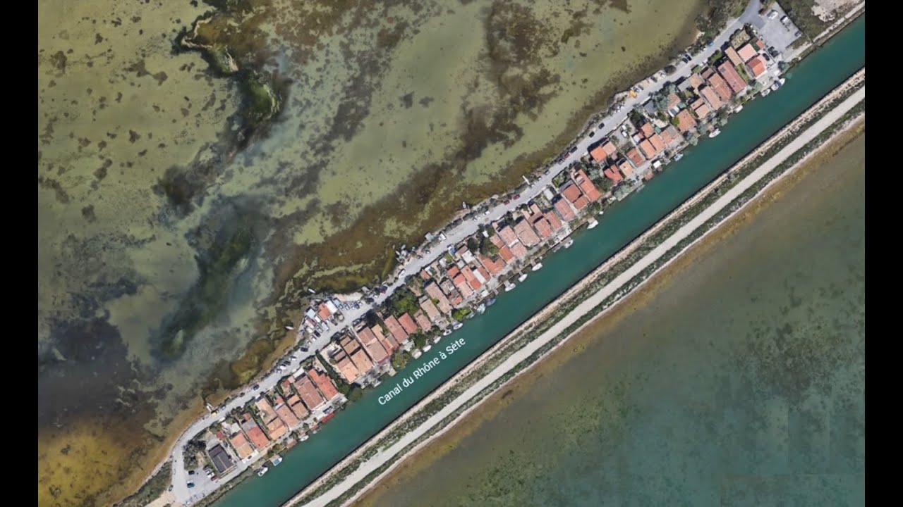 Les cabanes de l'Arnel et les Quatre Canaux, près de Palavas