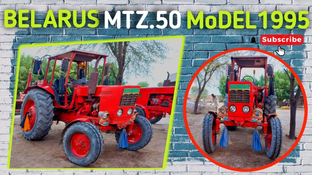 Belarus tractor MTz.50 model 1995 condition review and for sale