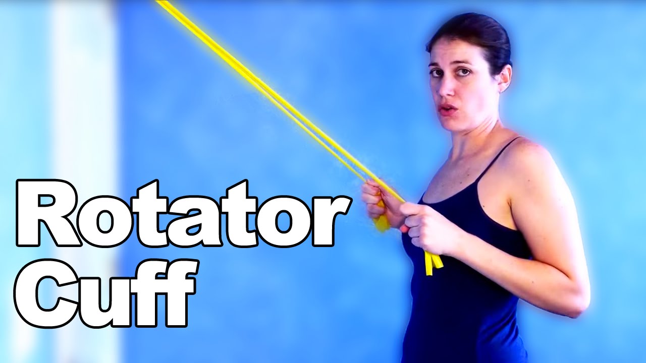 Rotator Cuff Exercises & Stretches with Resistive Bands - Ask Doctor Jo
