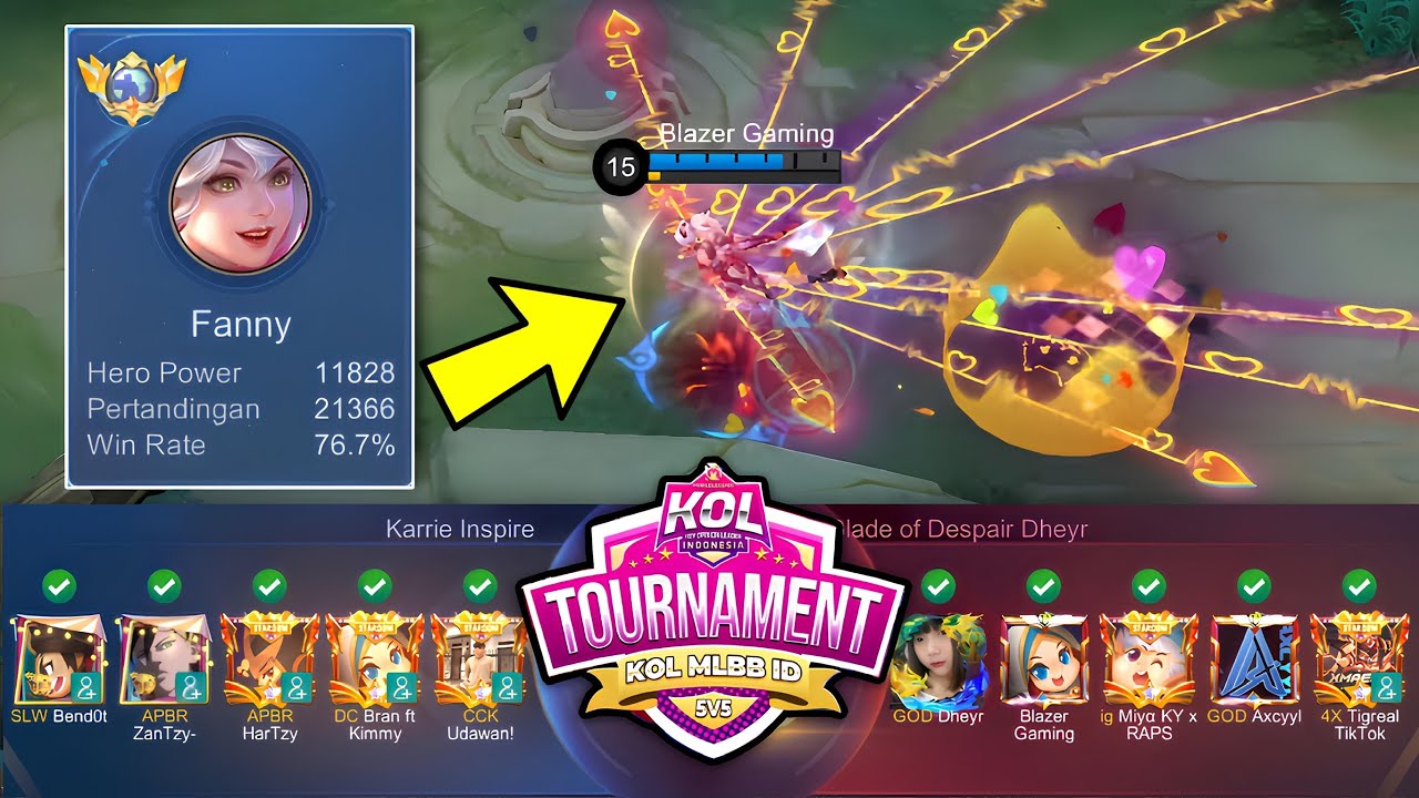 FINAL TURNAMEN KOL MLBB!! FANNY BLAZER 20 RIBU MATCH DILEPAS…💀🥶