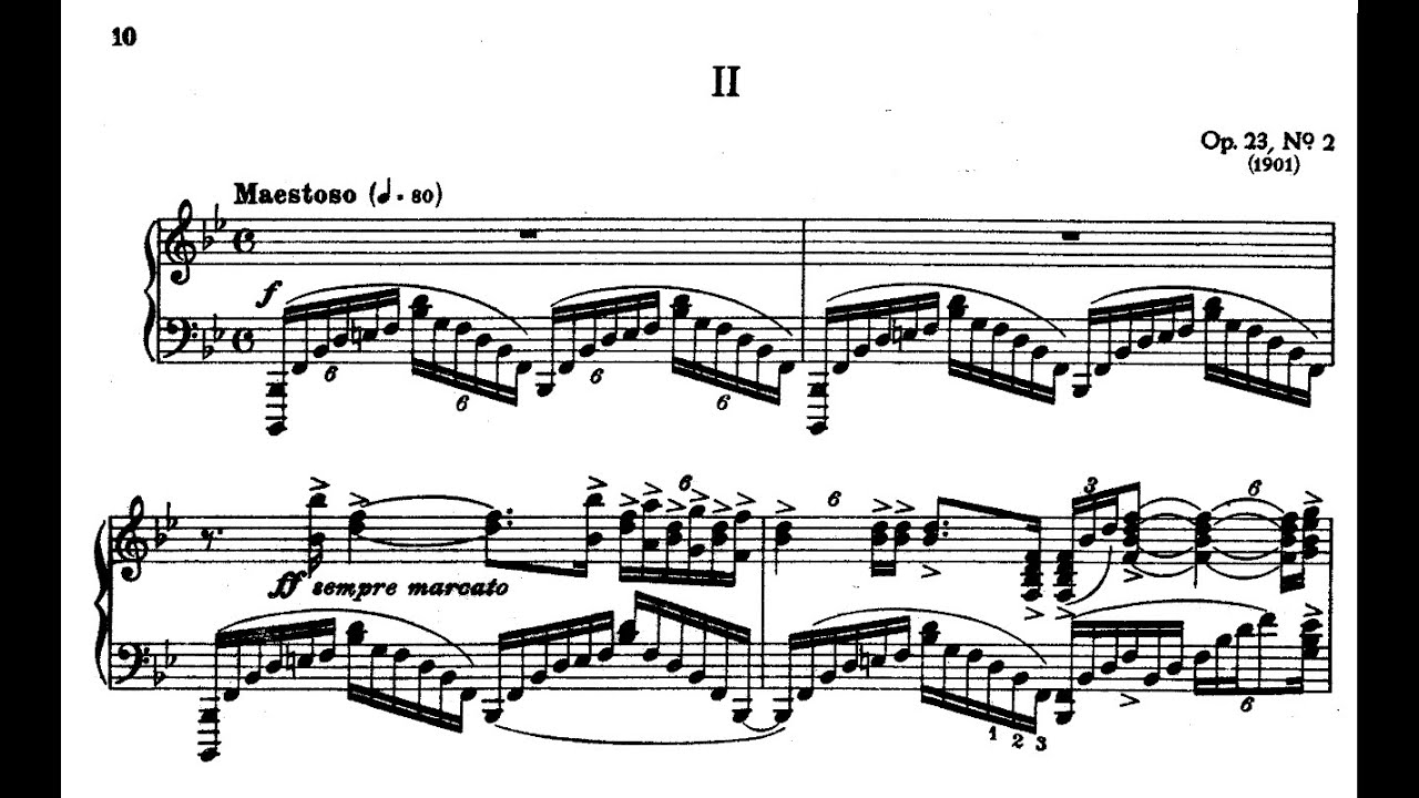 Rachmaninoff: Prelude No. 2 in B flat Major, Op. 23  (Harrison Herman)