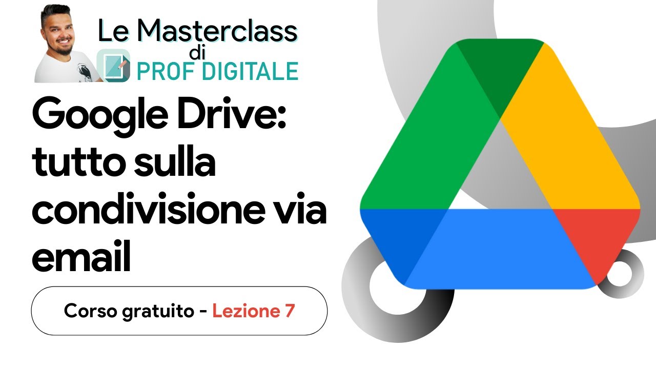 MASTERCLASS GOOGLE DRIVE - TUTTO sulla CONDIVISIONE tramite email  [Lezione 7]