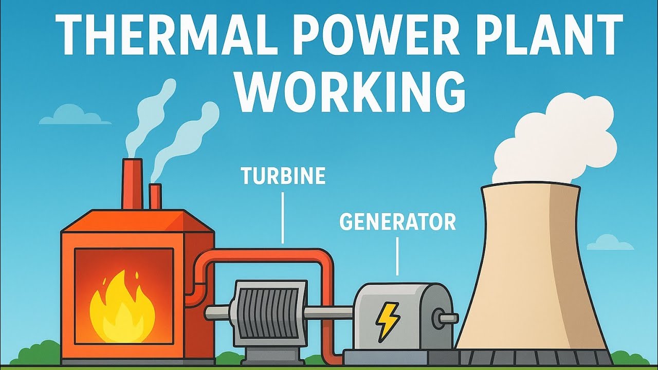 thermal power plant | thermal power plant working | energy conversion | electricity generation