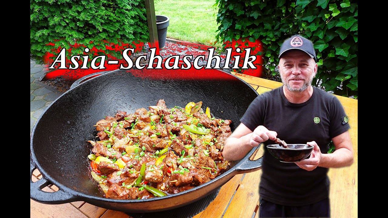 Schaschlik Asia, mini! Kazan oder Dutch Oven Rezepte.