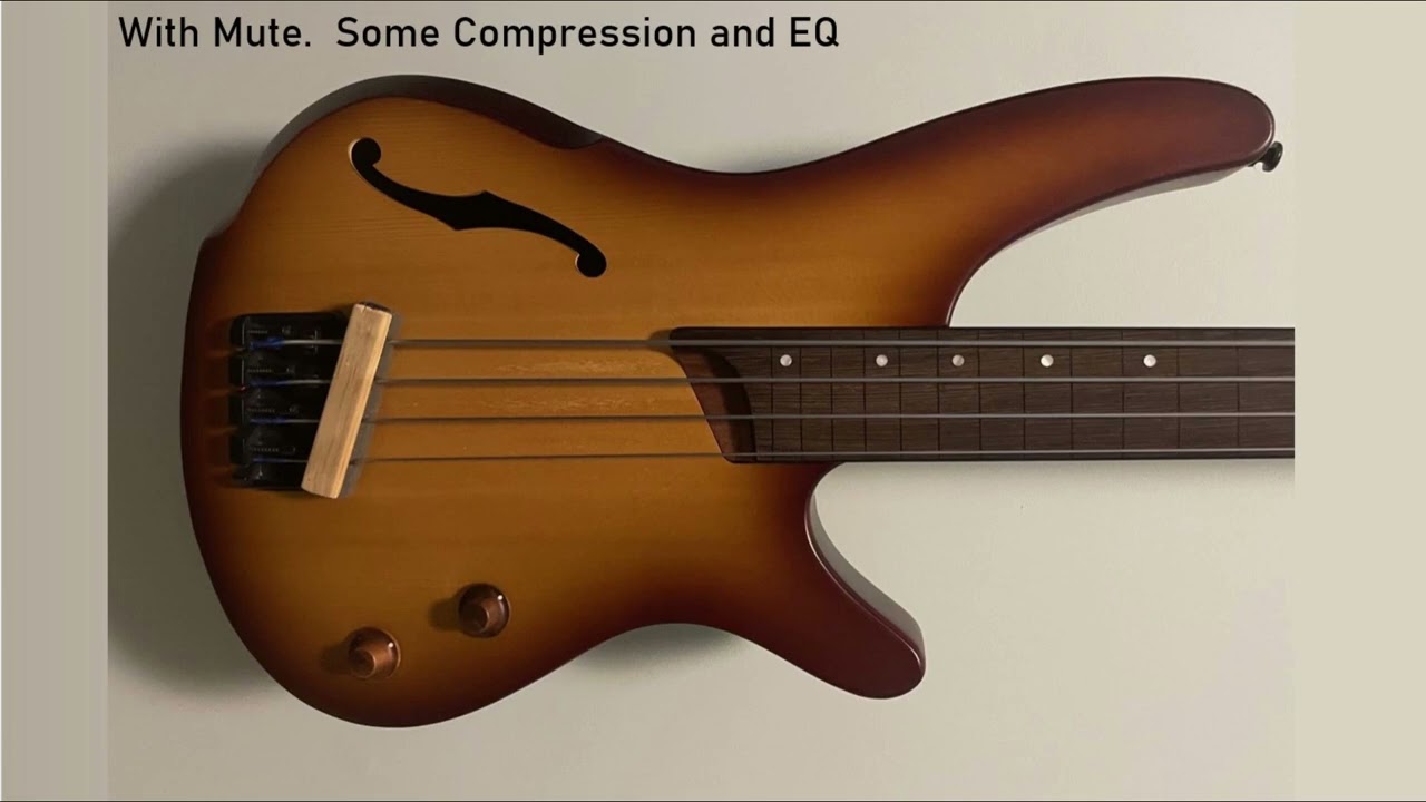 Upright bass sound from Ibanez SRH500F using mute and impulse response (IR)