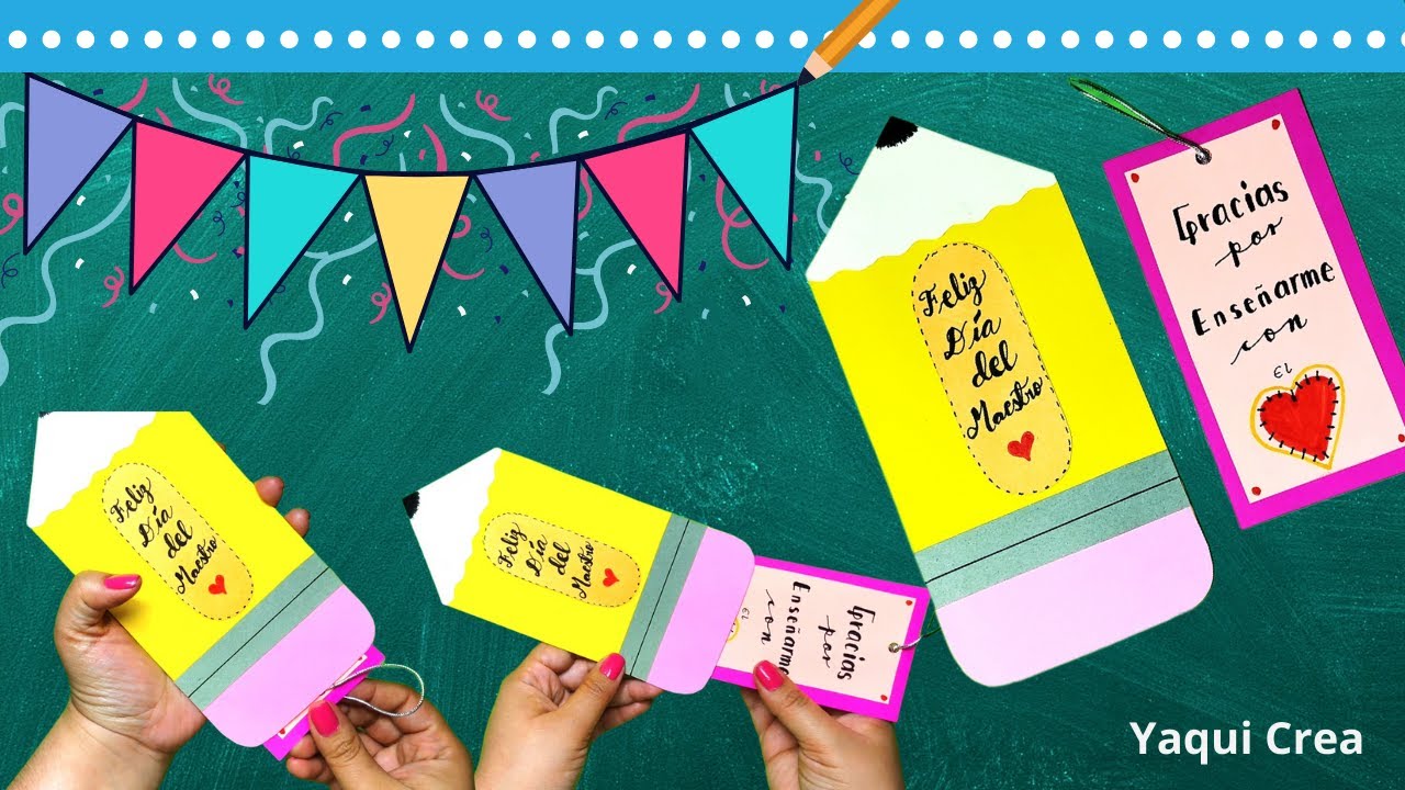 TARJETA para el DÍA DEL MAESTRO | Manualidades para el Día del Maestro