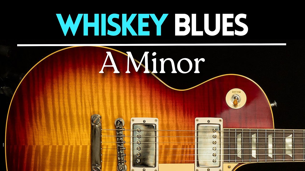 Smoky Whiskey Blues Guitar Backing Track Jam in A Minor